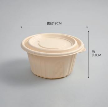 玉米澱粉可降解餐盒 (長方形餐盒 圓碗 圓碗內隔 多格餐盒)