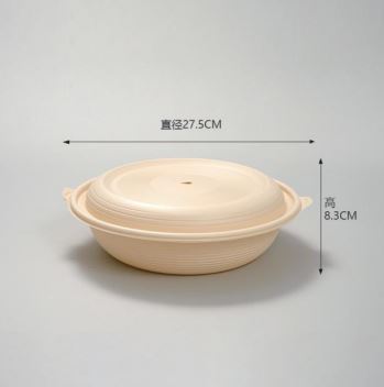 玉米澱粉可降解餐盒 (長方形餐盒 圓碗 圓碗內隔 多格餐盒)