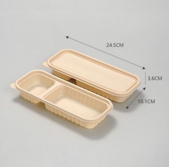 玉米澱粉可降解餐盒 (長方形餐盒 圓碗 圓碗內隔 多格餐盒)