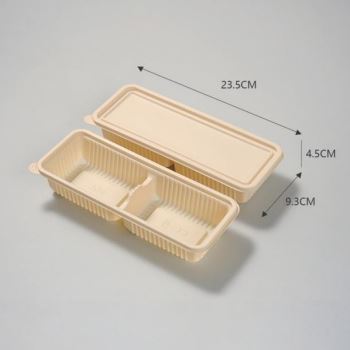 玉米澱粉可降解餐盒 (長方形餐盒 圓碗 圓碗內隔 多格餐盒)