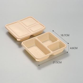 玉米澱粉可降解餐盒 (長方形餐盒 圓碗 圓碗內隔 多格餐盒)
